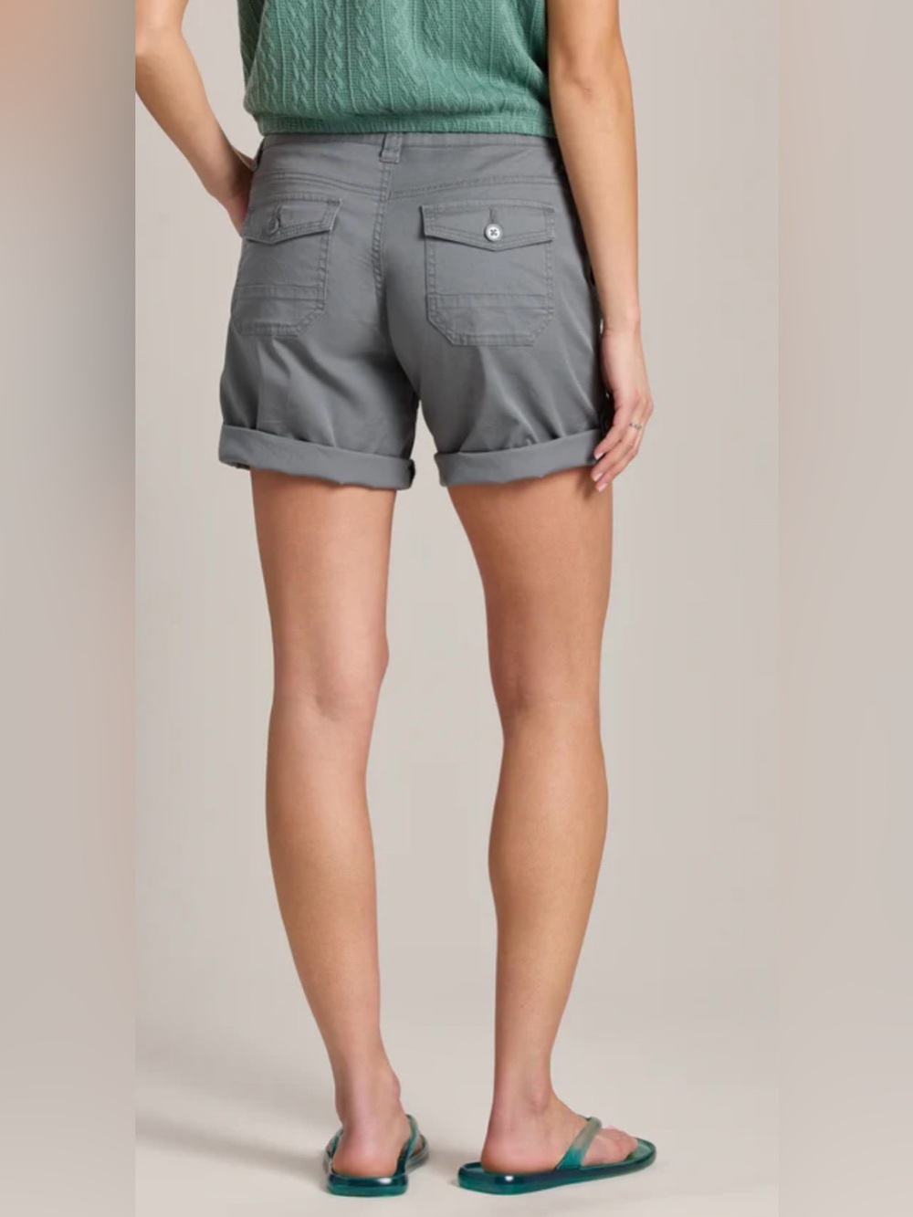 Union Bay Supplies gray convertible cotton shorts. Size 8. - Picture 3 of 9